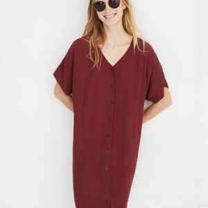 Madewell Button-Front Easy Dress